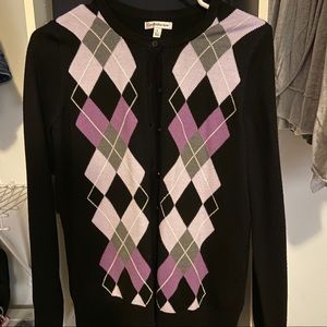 Argyle cardigan